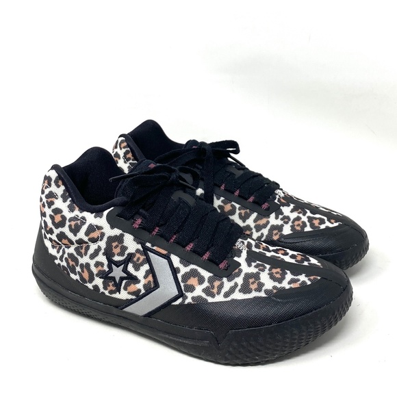 Converse All Star BB EVO Leopard Print Mid Canvas Women's Sneakers Size 172180C - Picture 2 of 10